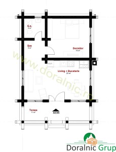 proiect casa din lemn rotund 4 - 4